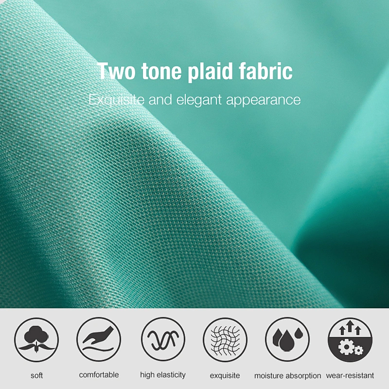 knitted stretch cationic metal dots two tone fabric