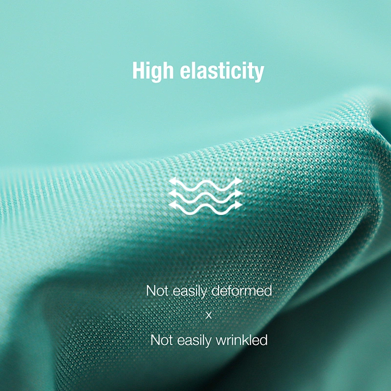 knitted stretch cationic metal dots two tone fabric